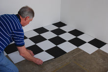 Load image into Gallery viewer, RaceDay® Diamond Tread™ Peel and Stick Tile 95 Mil Polyvinyl
